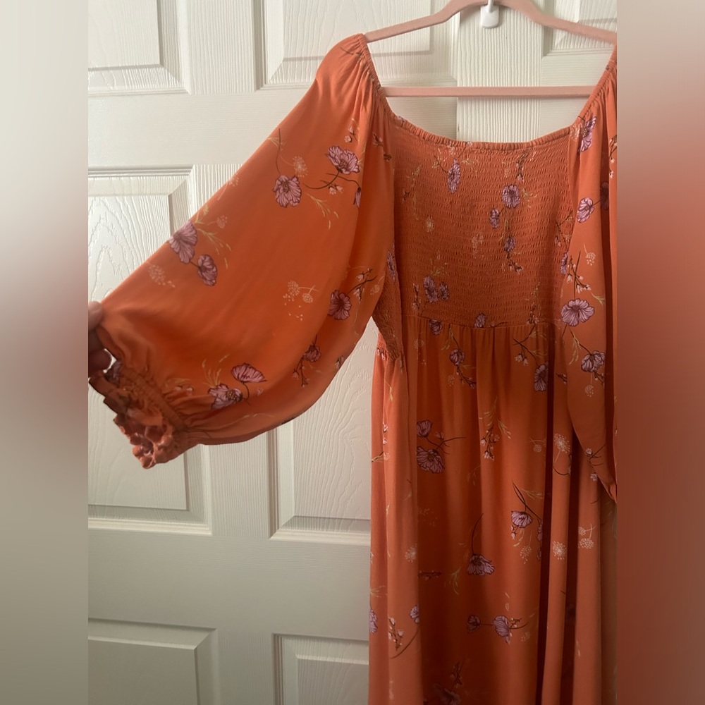 a.n.a. smocked floral midi dress xxl - Picture 5 of 6